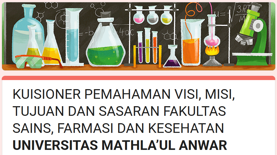 PENGUMUMAN PENGISIAN KUESIONER PEMAHAMAN VISI, MISI, TUJUAN, DAN SASARAN (VMTS) FSFK